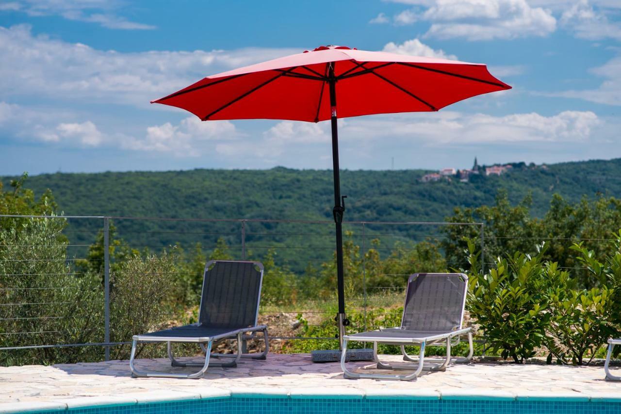Holiday House Rosalia With Seaview And Swimming Pool Suzan Eksteriør billede