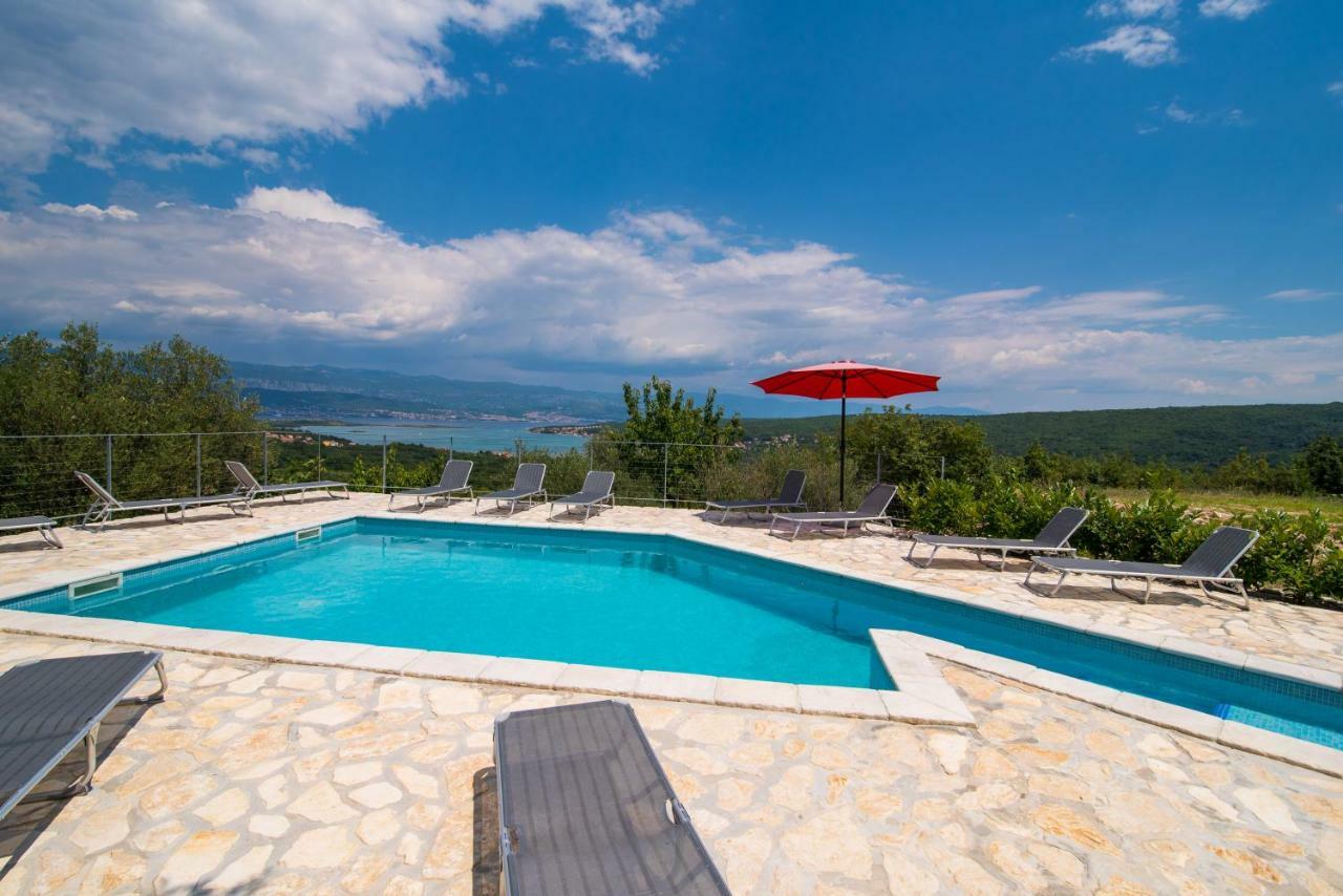 Holiday House Rosalia With Seaview And Swimming Pool Suzan Eksteriør billede