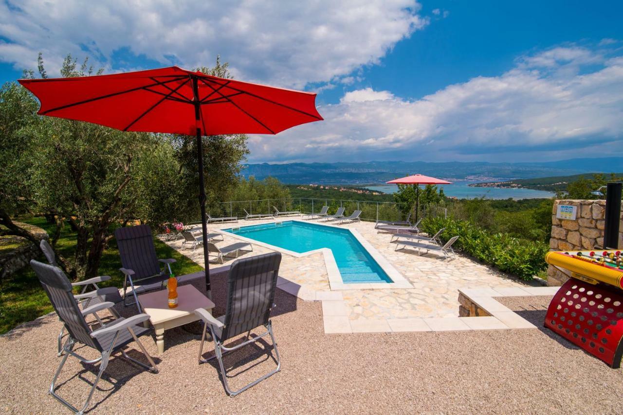 Holiday House Rosalia With Seaview And Swimming Pool Suzan Eksteriør billede
